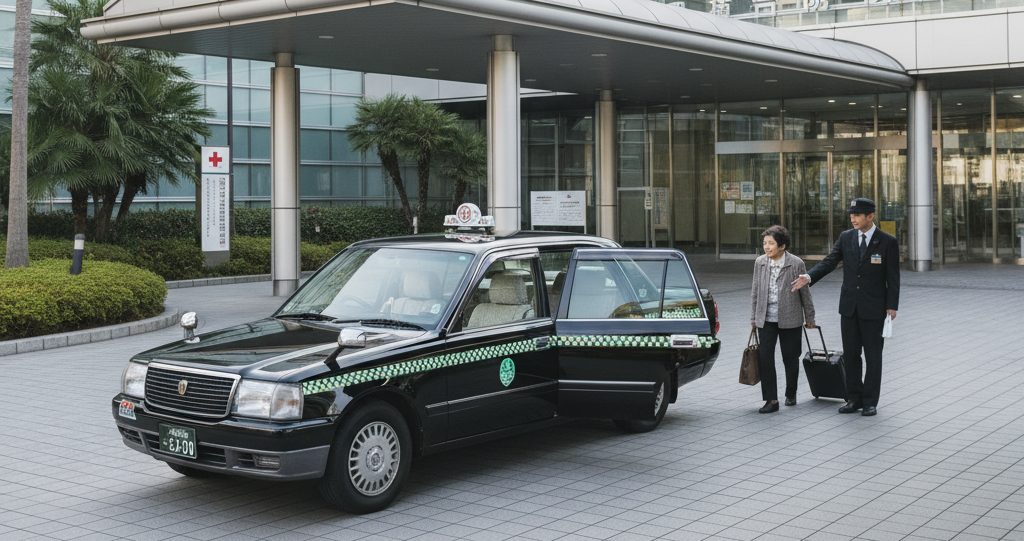 タクシー呼出電話の利用イメージ